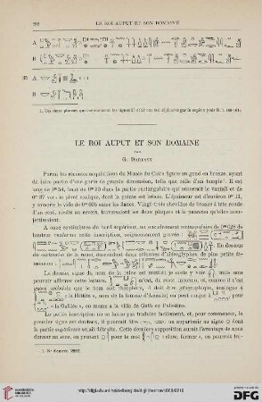 30: Le roi Auput et son domaine