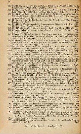 Verzeichnis des antiquarischen Bücherlagers von R. Levi, Stuttgart : [Antiquariats-Katalog], 87