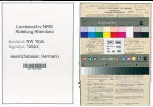 Entnazifizierung Hermann Heinrichsbauer , geb. 01.04.1884 (Bergbeamter)
