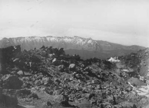Vulkanlandschaft : Am Gipfel des Pico del Teide mit Blick auf die umliegende Landschaft