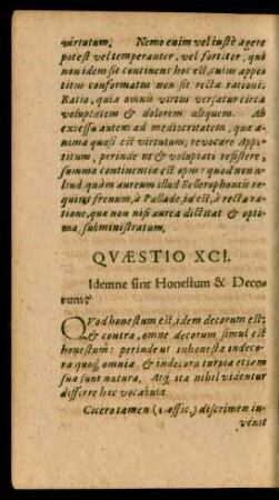 Quaestio XCI. - Quaestio C.