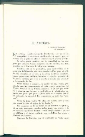 El artista