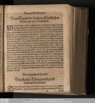 Das dreyzehendt Capitel. Von Keyser/ Königen und großmächtigen Potentaten.