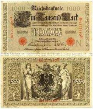 Deutsches Kaiserreich, Reichsbanknote 1000 Mark