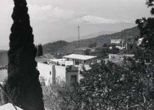 Taormina. Sizilien. Monte Tauro. Blick auf den Ätna