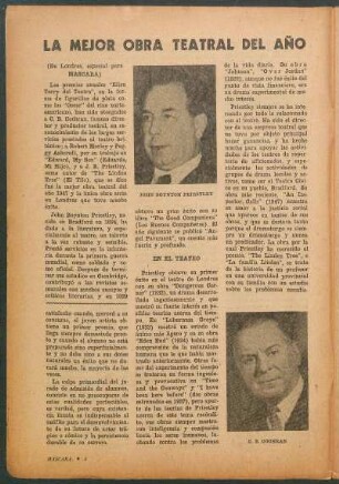 La mejor obra teatral del año