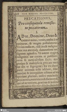 Precationes, Pro consequenda remißione peccatorum