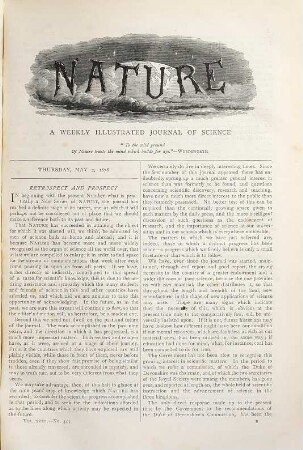 Nature : the international journal of science. 18. 1878