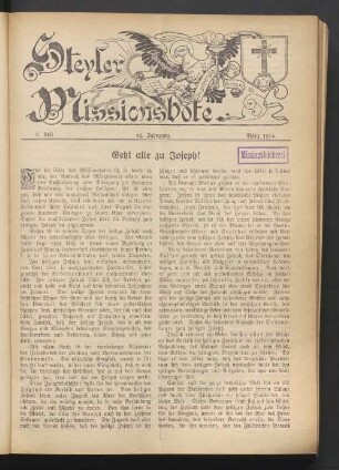 6. Heft. 41. Jahrgang. März 1914