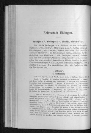 Reichsstadt Eßlingen
