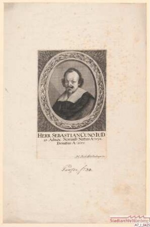 Dr. jur. utr. Sebastian Cuno (Kuhn); geb. 1592; gest. 1655