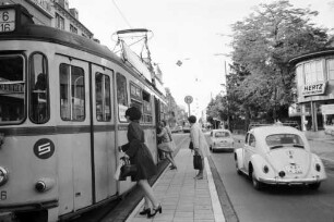 Vorübergehende Verlegung der Straßenbahnhaltestelle Klauprechtstraße in Nähe der Haltestelle Mathystraße.