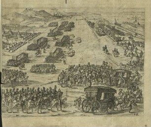 Empfang Kurfürst Freidrich V. und Elisabeths vor Heidelberg 1613
