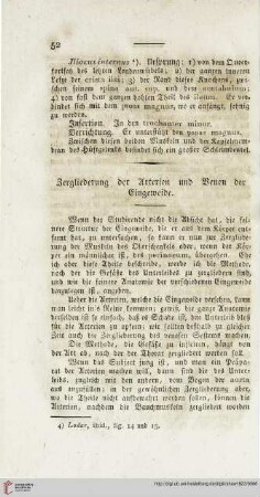 Zergliederung der Arterien und Venen der Eingeweide