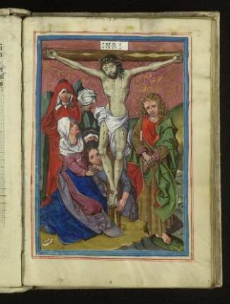 Miniatur: Christus am Kreuz
