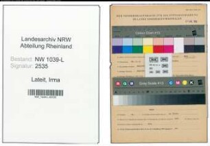 Entnazifizierung Irma Lateit , geb. 28.12.1901 ()