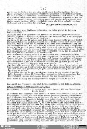 Zum Mitdenken und Nachdenken! Vorsicht!