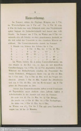 Hausordnung