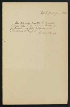 Bitte um Zulassung (Vöhringer) 14.1.1924