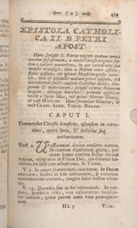Epistola Catholica II. B. Petri Apost. Caput I - [Caput III.]