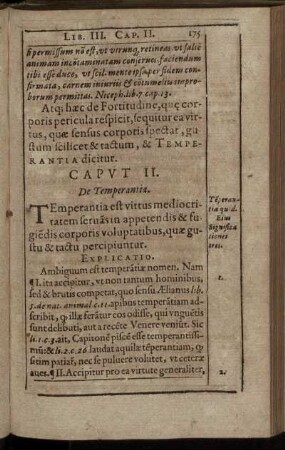 Caput II. De Temperantia.