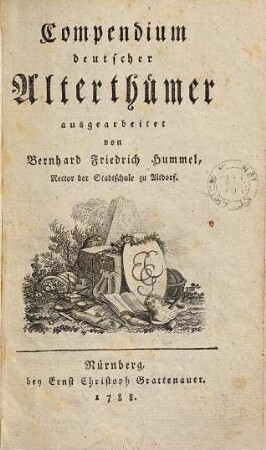 Compendium deutscher Alterthümer