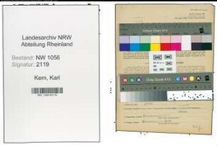 Entnazifizierung Karl Kern , geb. 25.08.1894 ()