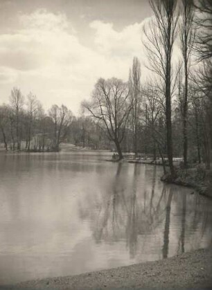 Plauen. Park, Partie am Teich
