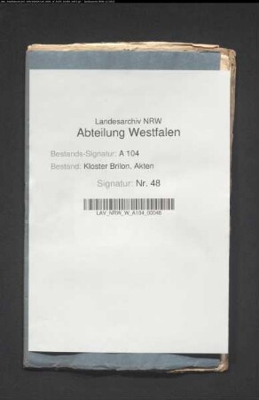 Schuldverschreibungen, dem Minoritenkloster schuldige Kapitalien.
