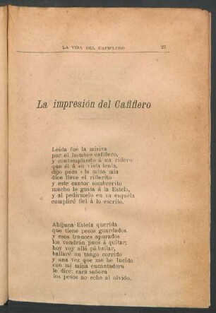 La impresión del cafiflero