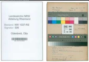 Entnazifizierung Otto Odenbreit , geb. 19.09.1909 (Staatsanwalt)