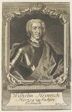 Bildnis des Wilhelm Heinrich Herzog zu Sachsen Eisenach