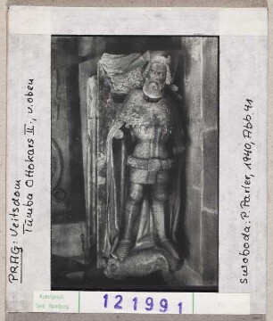 Prag: Veitsdom, Grabmal Ottokars II. von oben
