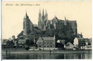 Meißen. Albrechtsburg und Dom mit neuen Türmen
