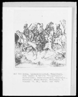 Wappenbuch, Cod. Chart. A 541 (?): Pilgerfahrt
