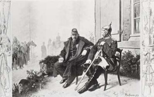 Napoleon III., Kaiser von Frankreich, mit Otto von Bismarck
