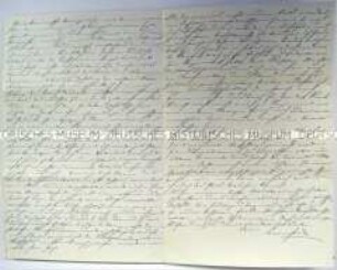 Brief von Bernhard Rostosky an seine Mutter, mit Briefumschlag