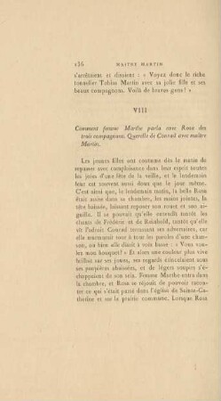 VIII, Comment femme Marthe ...
