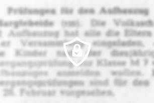 Prüfung für [Name maskiert]