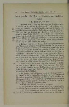 Dritte Periode. Die Zeit der sächsischen und fränkischen Kaiser