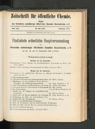 Heft XIV. 30. Juli 1910. Jahrgang XVI.