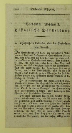 Siebenter Abschnitt. Historische Darstellung