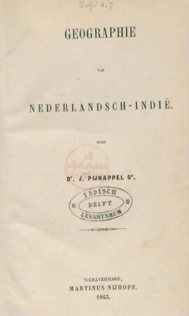 Geographie van Nederlandsch-Indië