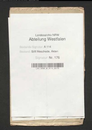 Verzeichnis der abgelegten Kapitalien