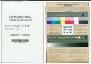 Entnazifizierung Heinrich Juchem , geb. 15.12.1908 (Arbeiter)