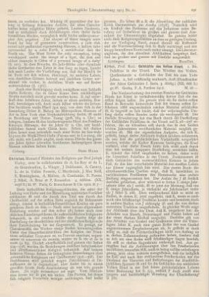 292-294 [Rezension] Kittel, Rudolf, Geschichte des Volkes Israel. 1. Bd. Palästina in der Urzeit. Das Werden des Volkes. 2., fast vollst. neubearb. Aufl