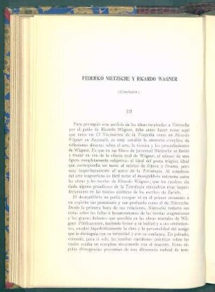 Federico Nietzsche y Ricardo Wagner