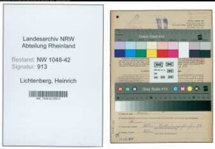 Entnazifizierung Heinrich Lichtenberg , geb. 24.08.1900 (Fahrer)