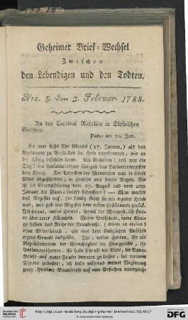 [Nro. 5-8] (Februar 1788)