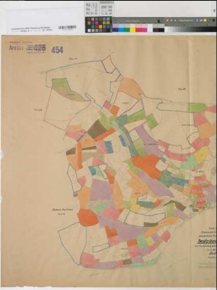 Kirchveischede (Lennestadt), Umlegung Benolpe, Besitzstandskarte (alt) Bl.1
